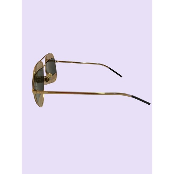 Christian‎ Dior Split 1 Gold Tone Aviator Sunglasses - Picture 3 of 9